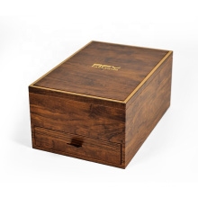 Luxury Hard Wood Wine Bottle Case Custom 1 Bulk Gift Packing Wooden Box